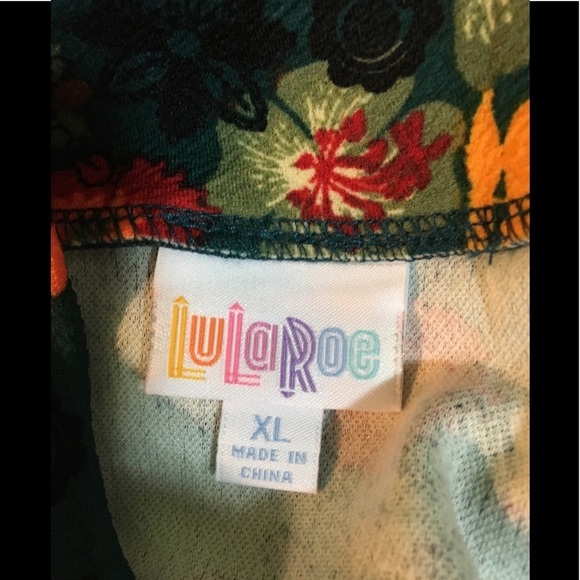 NWT Lularoe Azure Floral Woman’s Skirt - Picture 5 of 6